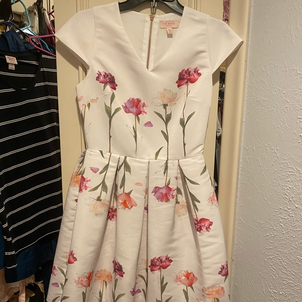 Ted Baker Dress-worn once-beautiful floral